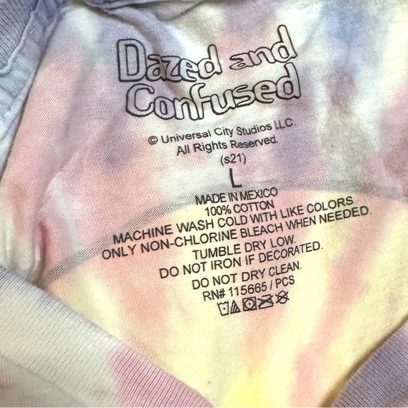 NWT JOURNEYS Dazed and Confused Pastel Swirl Tie Dye T-Shirt. Size Large ✌️☮️ - Picture 7 of 8